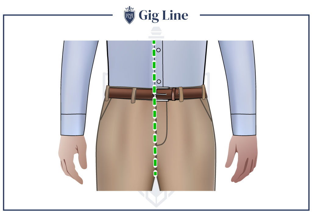 Menโs Belt gig line