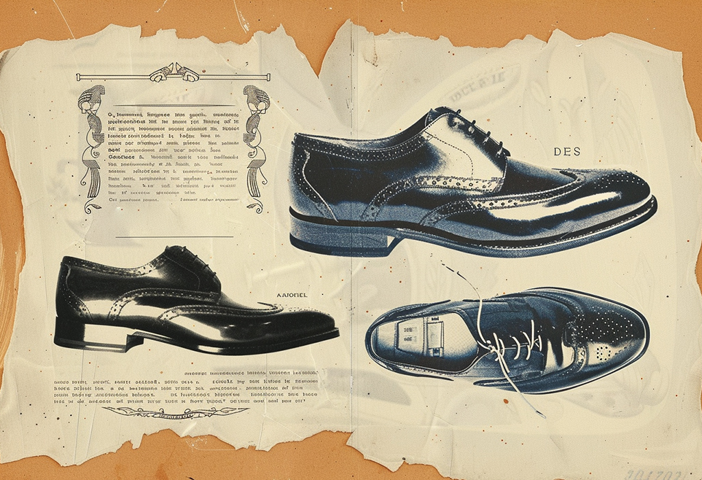 Johnston and Murphy Shoes vintage poster