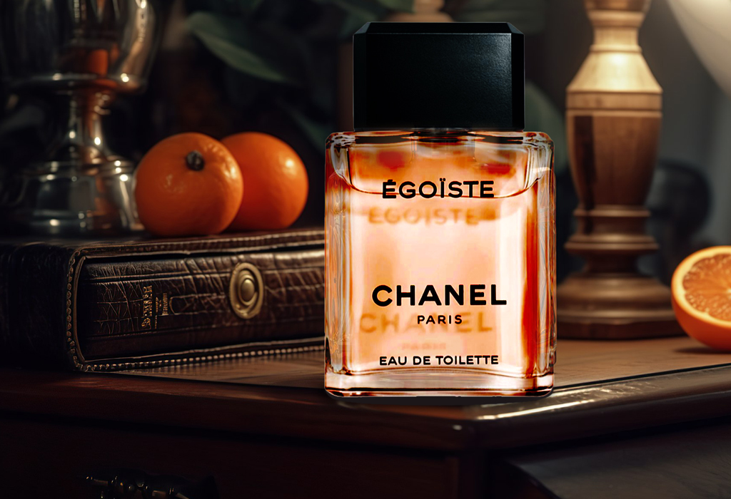 bottle of egoiste chanel eau de toilette on table