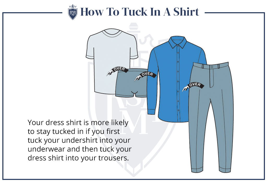 how to tuck in a shirt