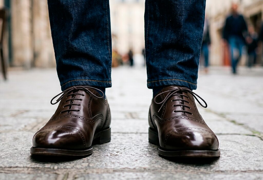 5 Rules On Wearing Dress Shoes With Jeans