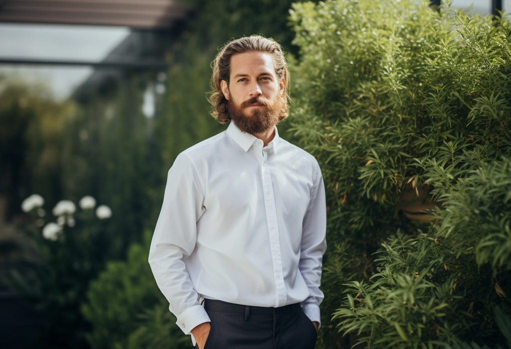 dress shirt sleeve loose fit