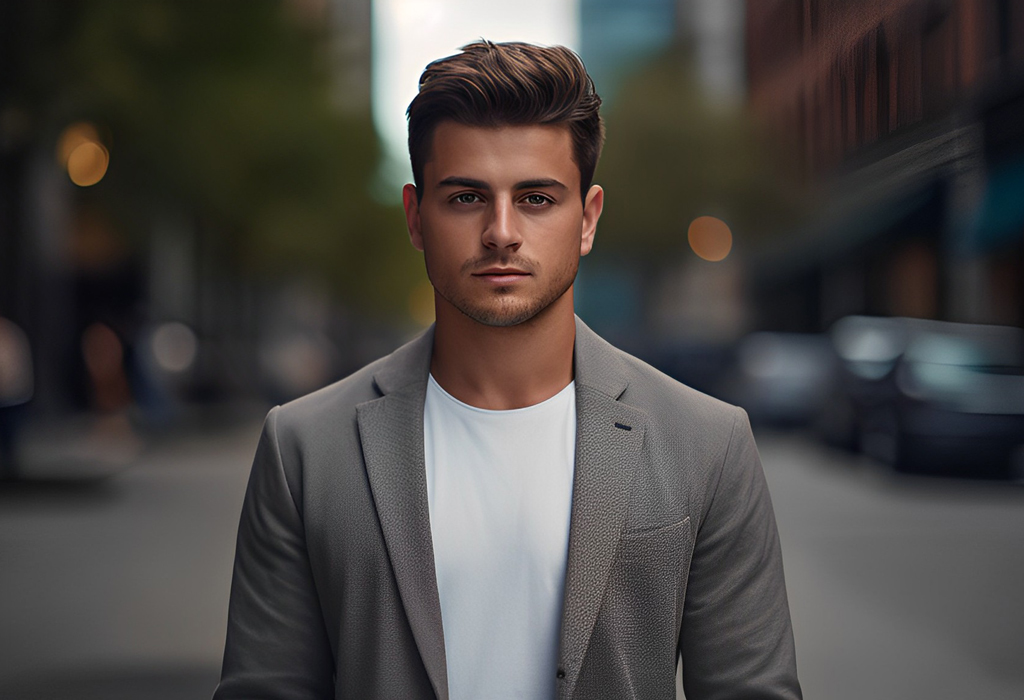 Stylish Business Casual Suit & Tie T-Shirt Men Boys Kids