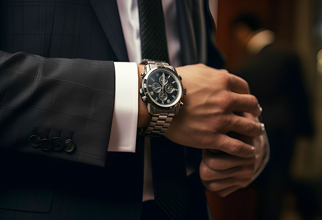 how thick is watch case on man's hand