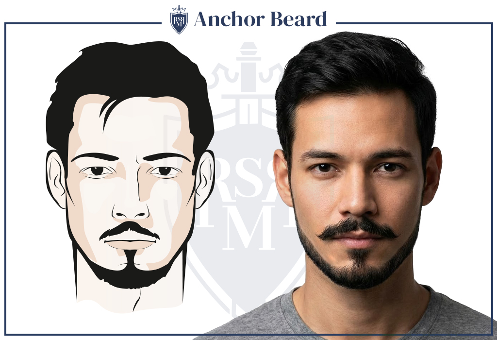 Man with anchor style beard