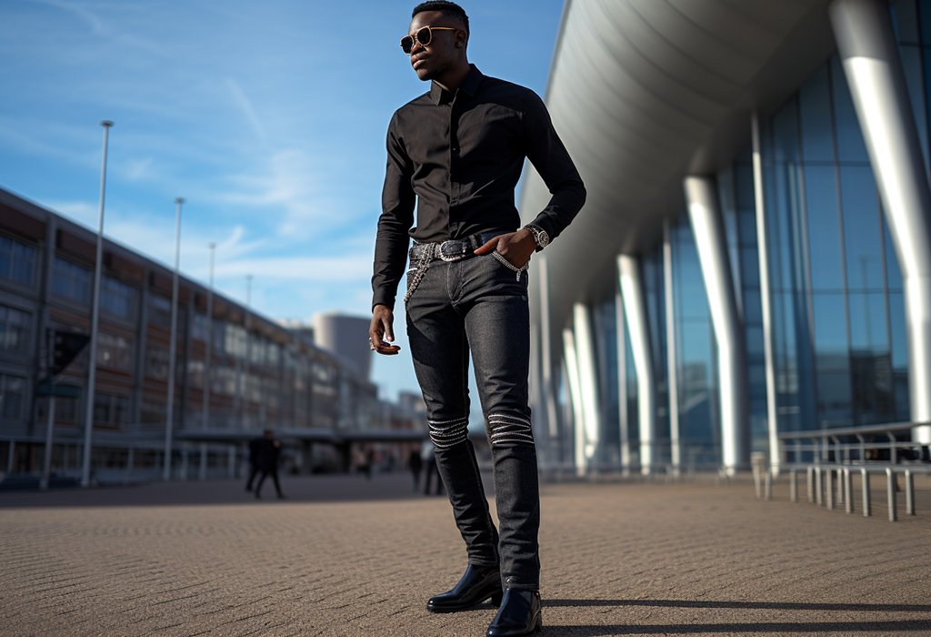 black men in skinny jeans
