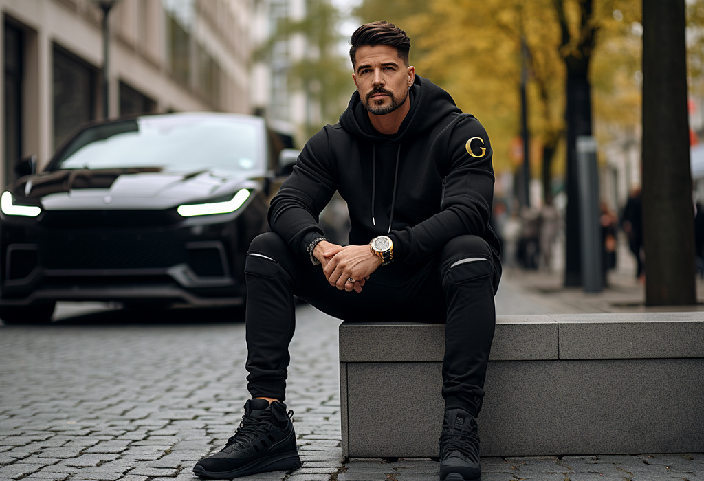 man with car