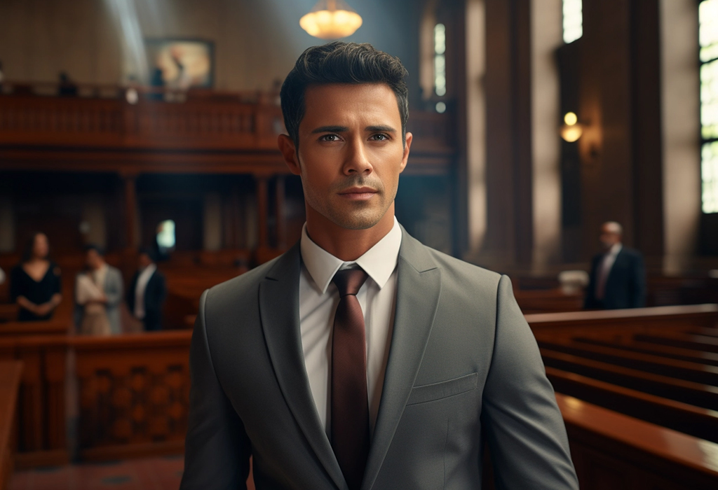 man in a gray suit