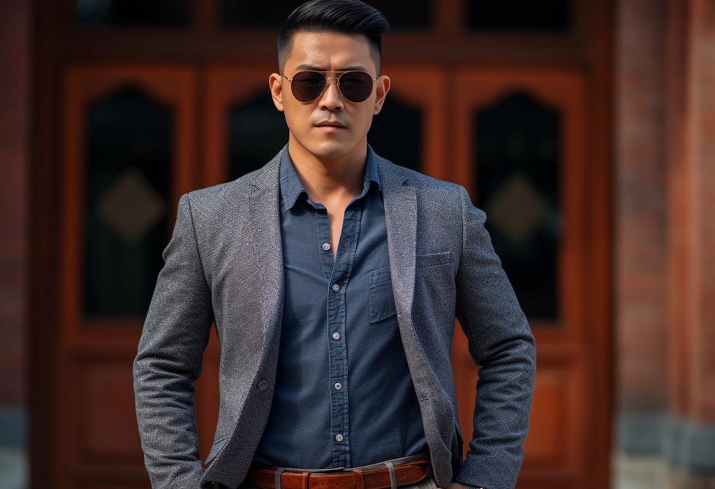 man wearing sports jacket