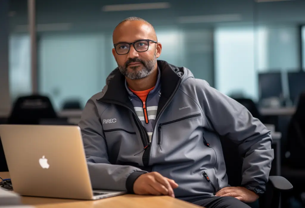 man in an office