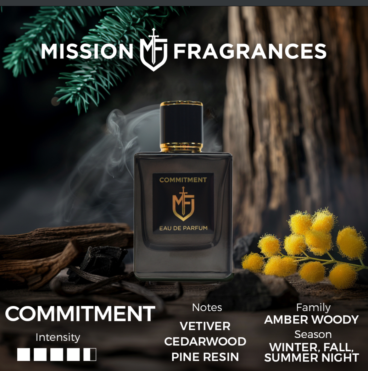mission fragrances commitment scent profile