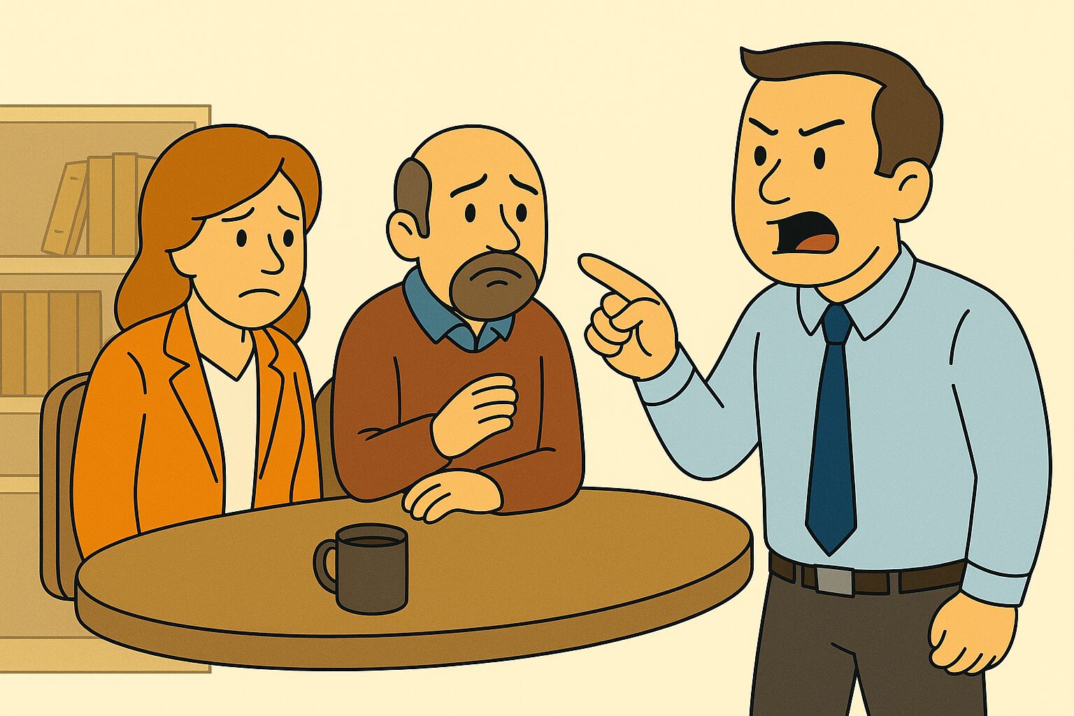 man shows work inappropriate behavior
