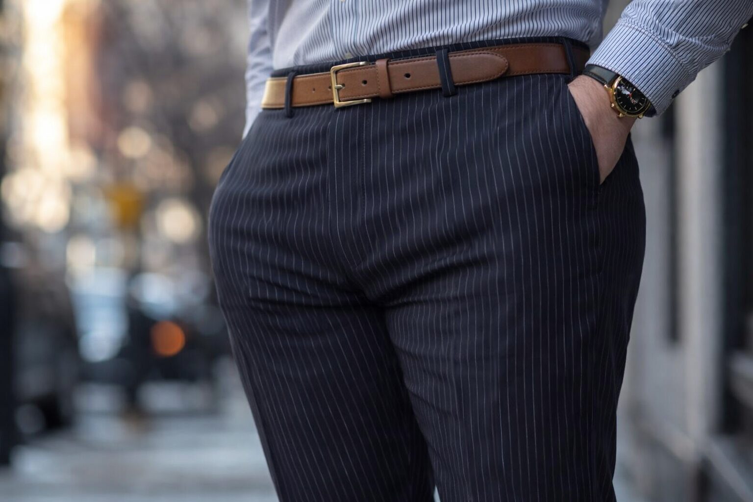 man with wide hips