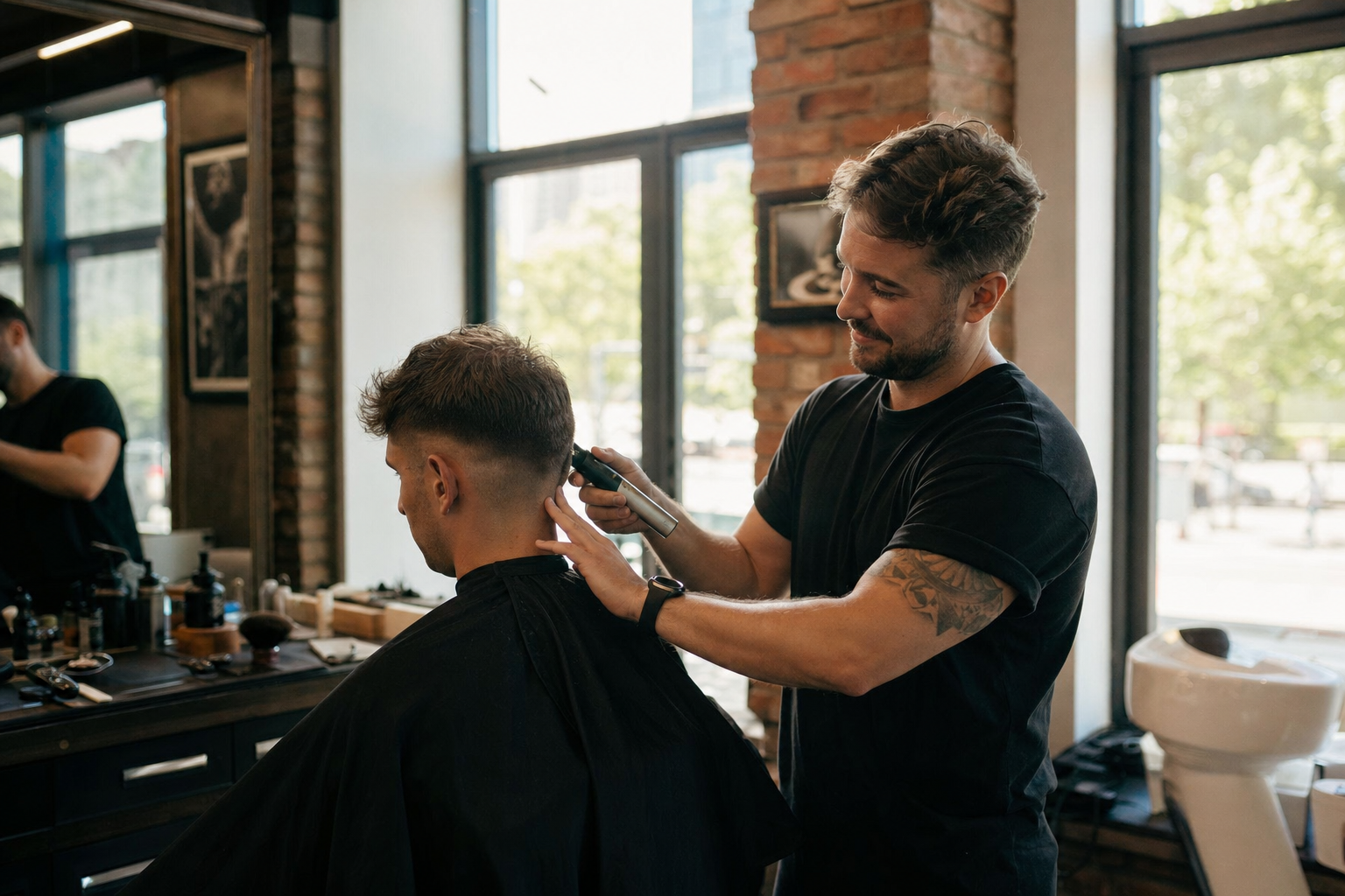 modern barbershop