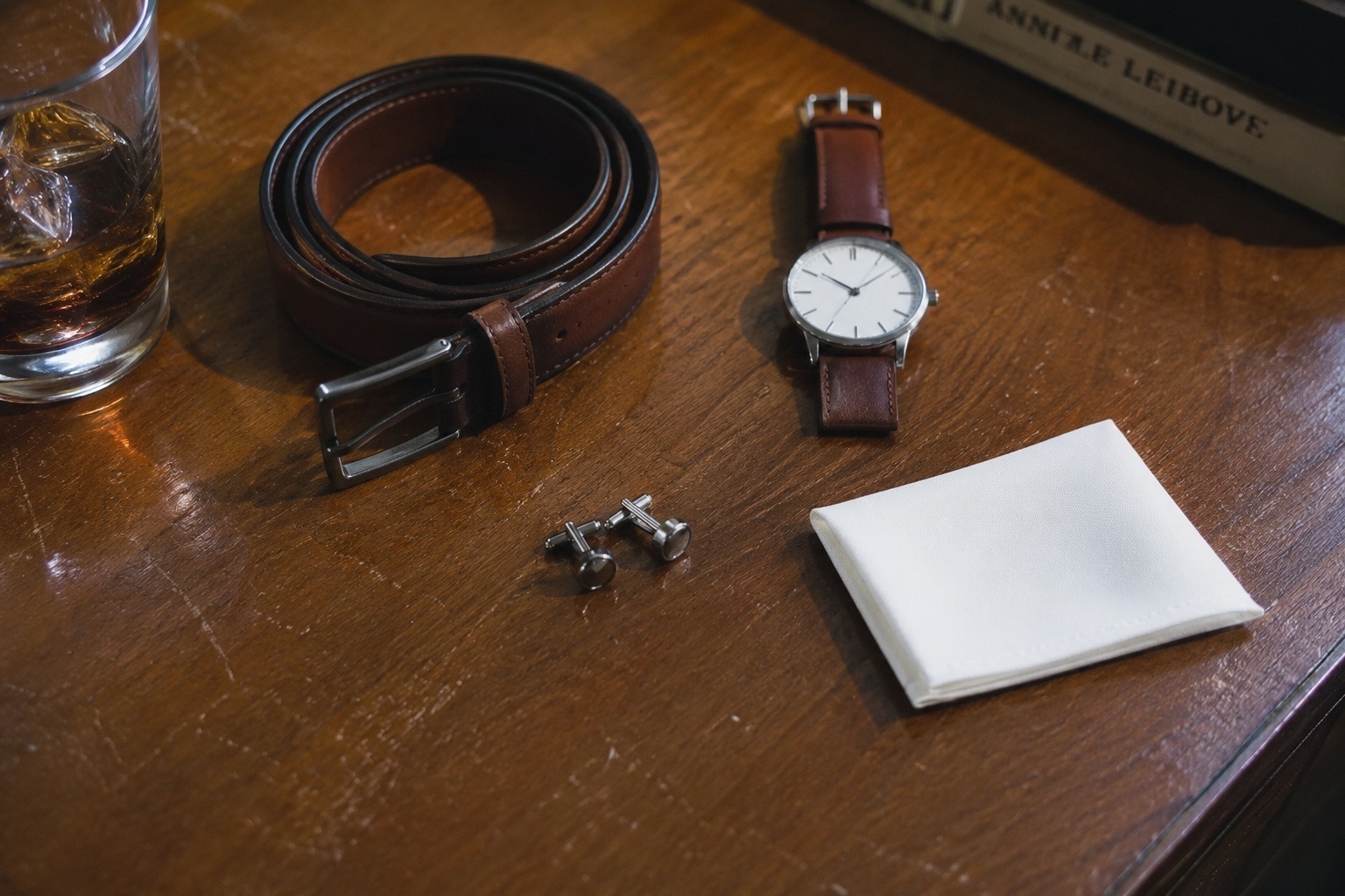 Man using accessories to visually balance a shorter torso proportion