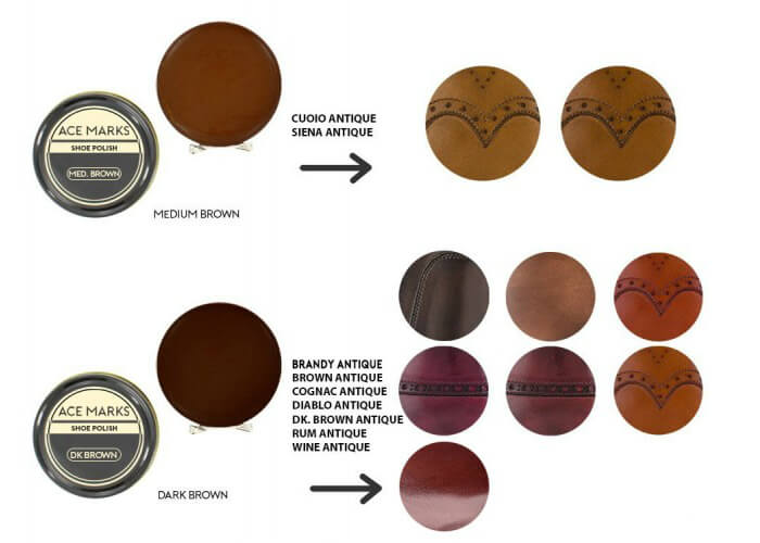 ace marks shoe polish colors