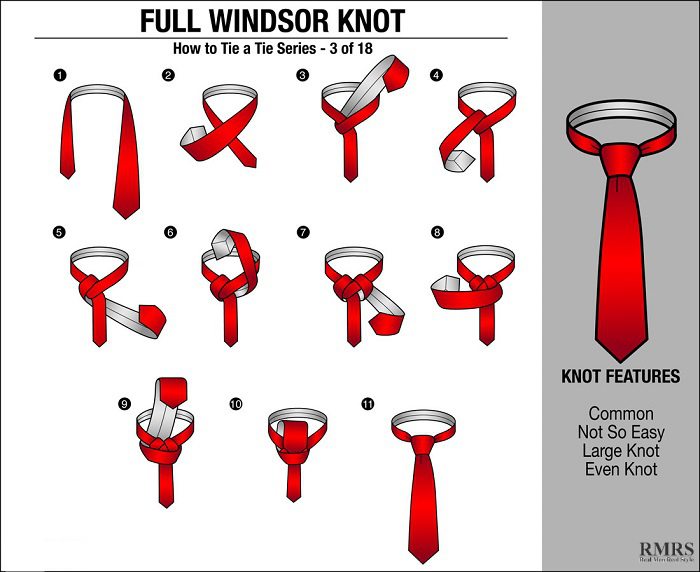 full Windsor knot how to tie a tie: full Windsor knot